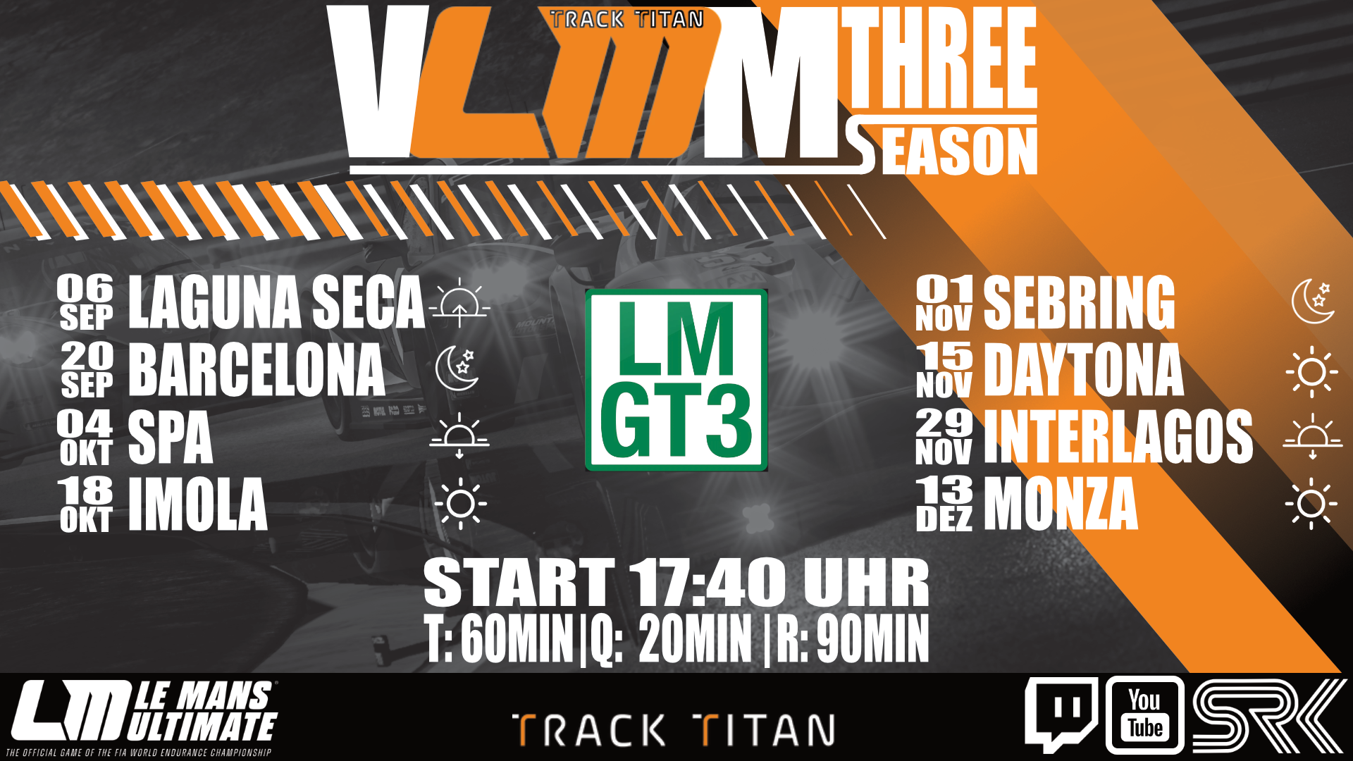 Serienplakat Virtuelle Le Mans Ultimate Meisterschaft