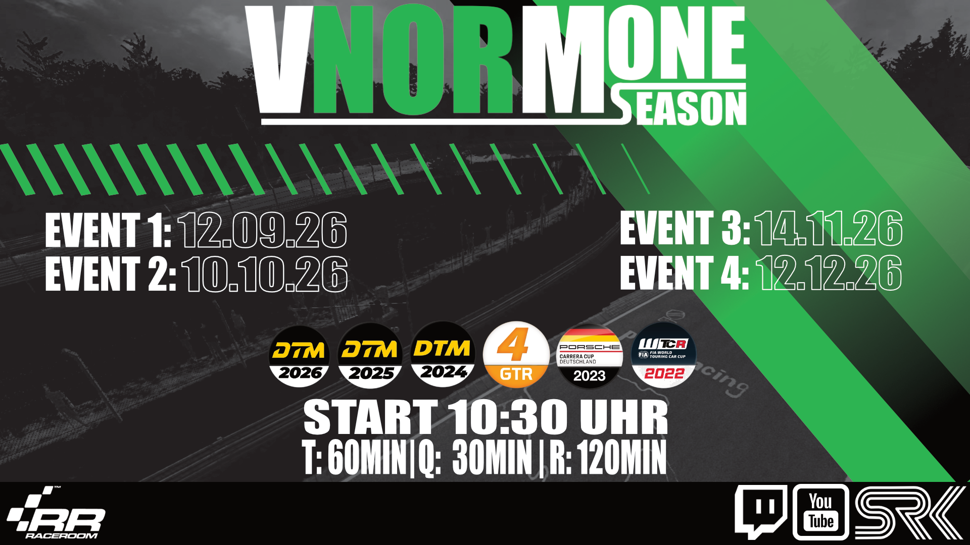 Serienplakat Virtuelle Nordschleifen Meisterschaft