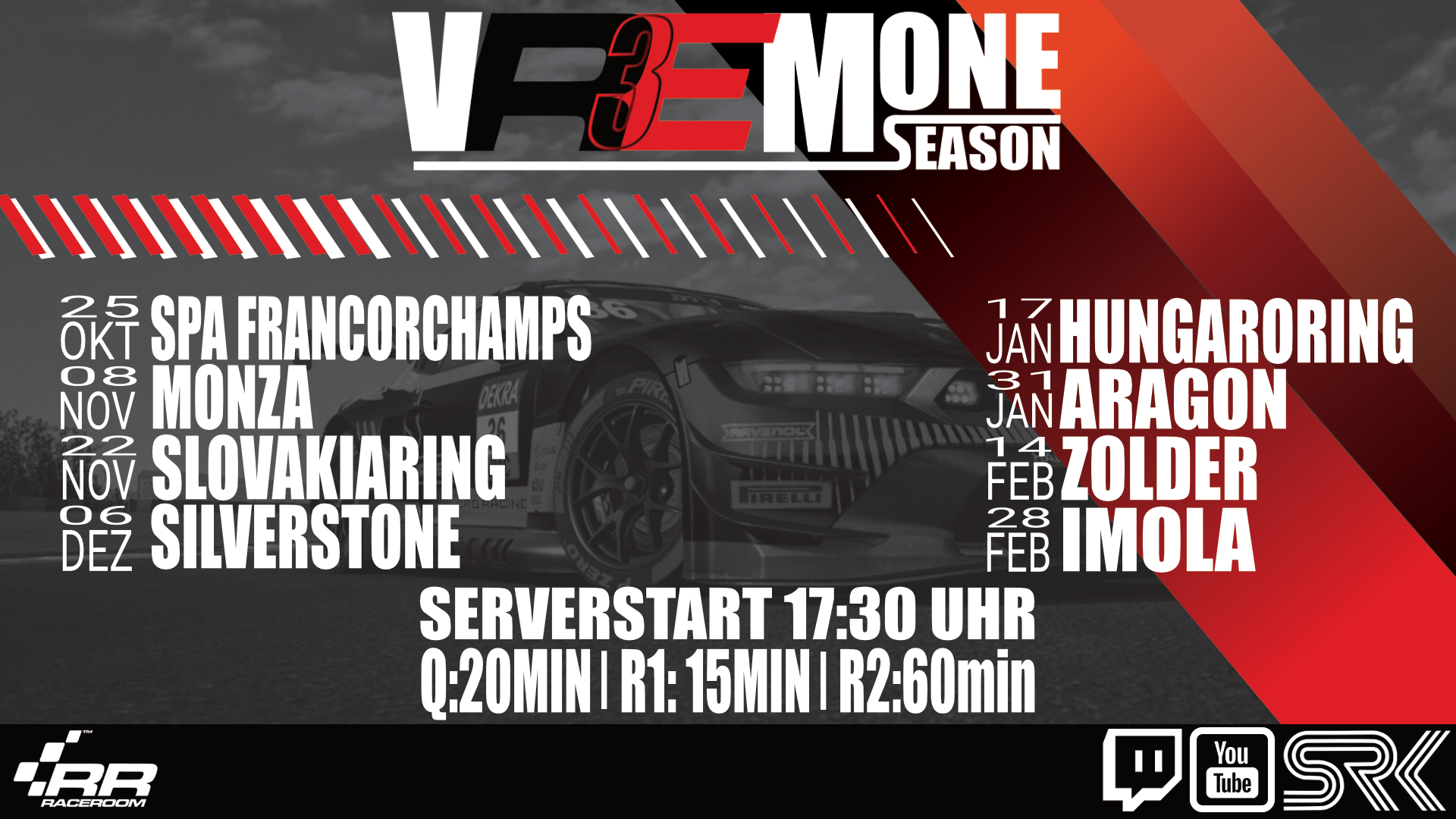 Serienplakat Virtuelle RaceRoom Meisterschaft
